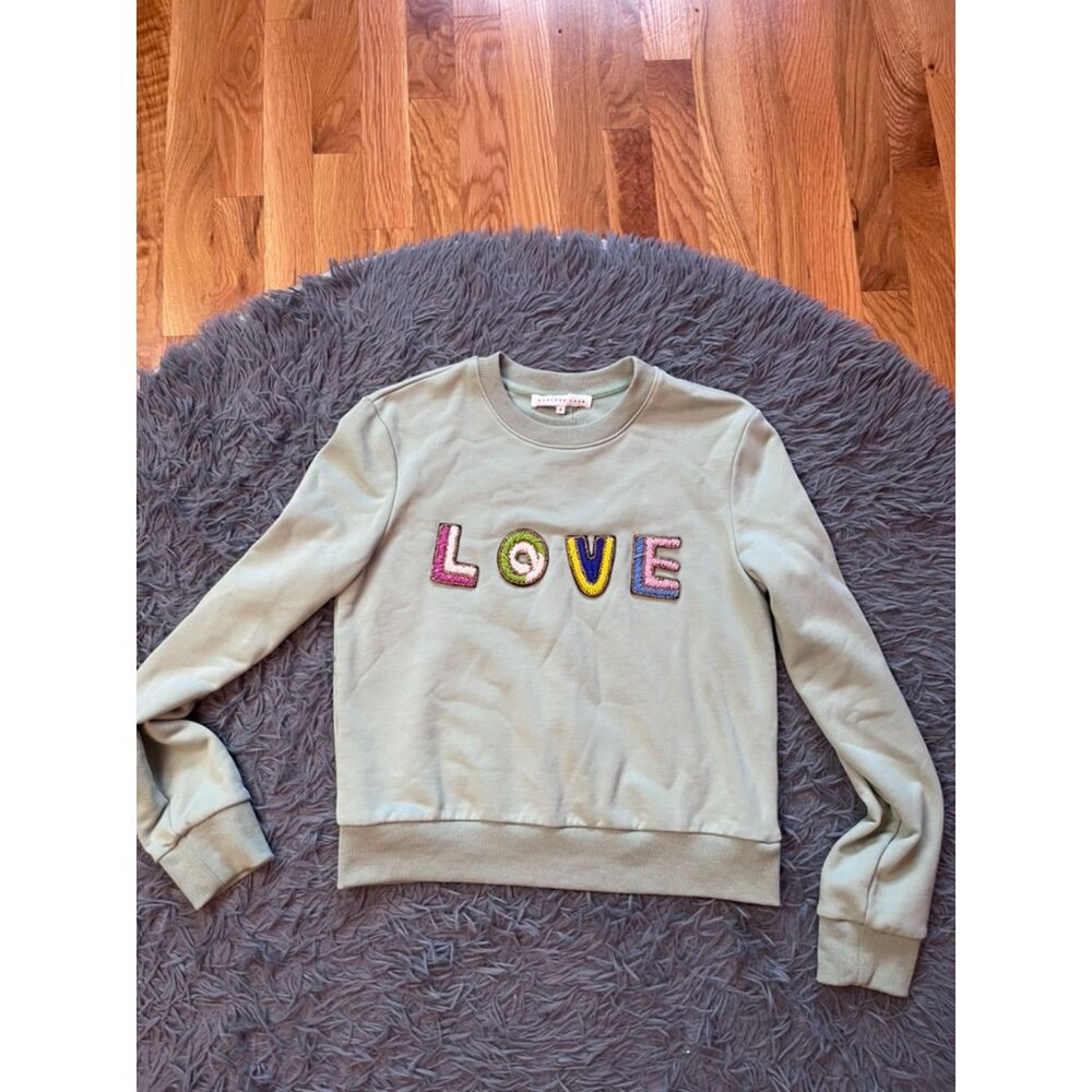 Endless Rose Mint Green Love Sweatshirt Size S